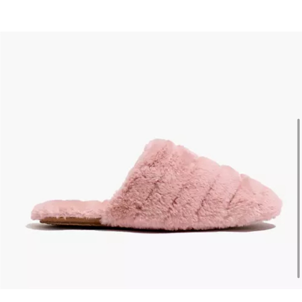 Pink Fuzzy Slippers - Picture 2 of 3